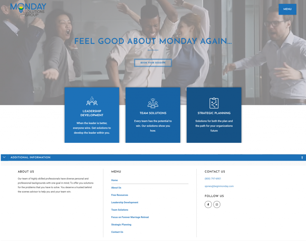 Consultant Website Redesign 1